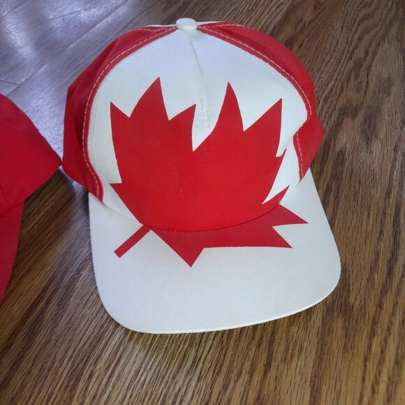 Vintage Canada Trucker Hats - Maple Leaf & Spellout Logos - 1990s Lot of 2 - Picture 3 of 16